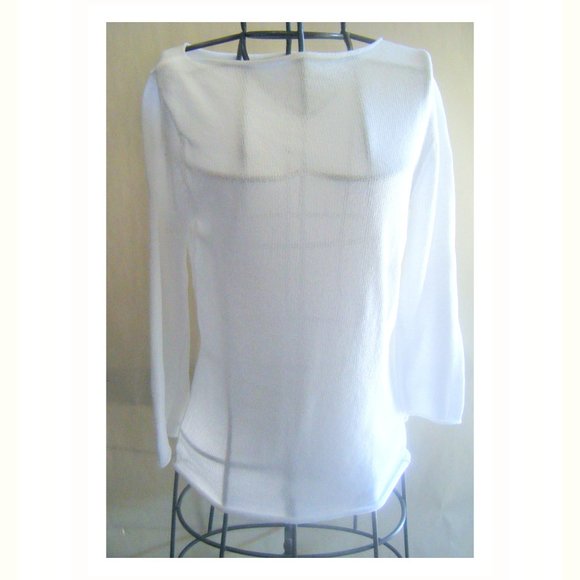 Isaac Mizrahi for Target White Knit Sweater - Picture 1 of 6
